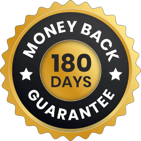 ProstaVive 180 day guarantee badge reflecting long term customer confidence and purchase assurance
